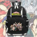 Hero Academia School Backpack Izuku Midoriya Print Shoulder