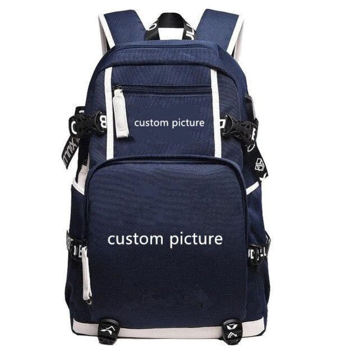 Hero Academia School Backpack Izuku Midoriya Print Shoulder