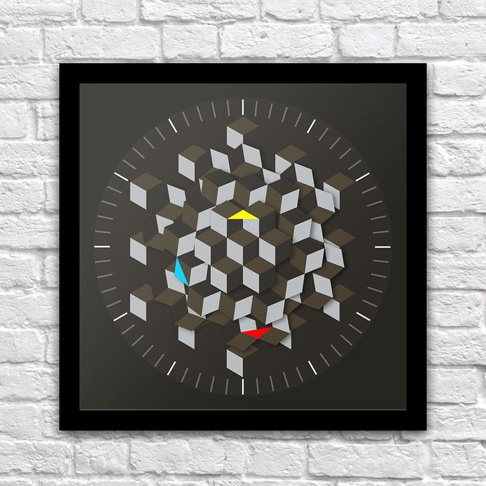 Hexagon Desk Withall Clock