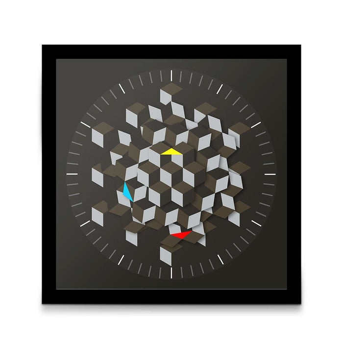 Hexagon Desk Withall Clock