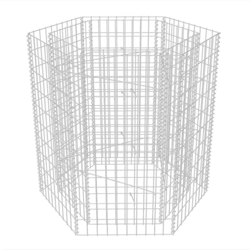 Hexagonal Gabion Raised Bed 100x90x100 Cm Oaxptt