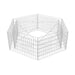 Hexagonal Gabion Raised Bed 160x140x50 Cm Oaxpta