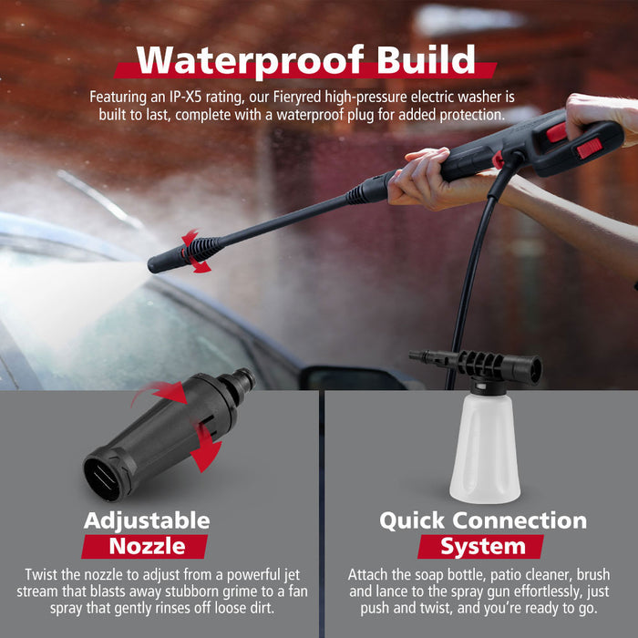 2700W Peak High Pressure Washer Cleaner Electric Water Pump Max 4200Psi