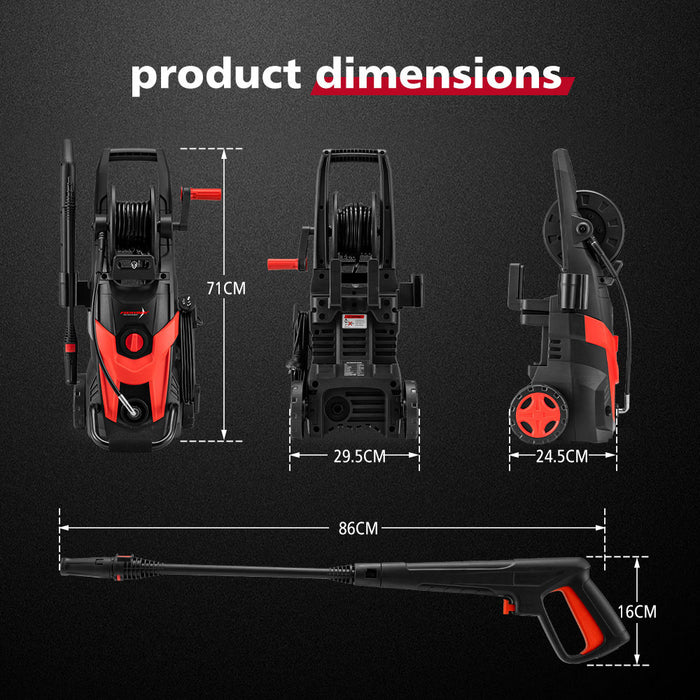 High Pressure Washer Cleaner 4200Psi Electric Water Gurney Pump 5M Hose