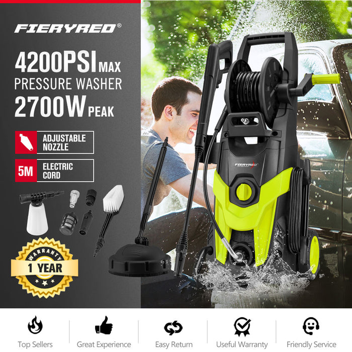 2700W High Pressure Washer Cleaner 4200Psi Electric Water Gurney Pump