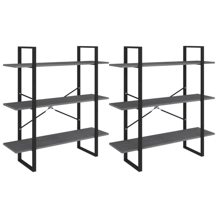 High Cabinet Grey 100x30x210 Cm Solid Pine Wood Nblpla