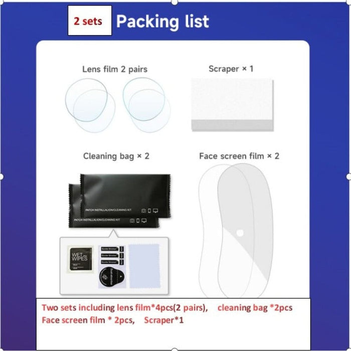 High Definition Clear Film Screen Protector Vr Headset