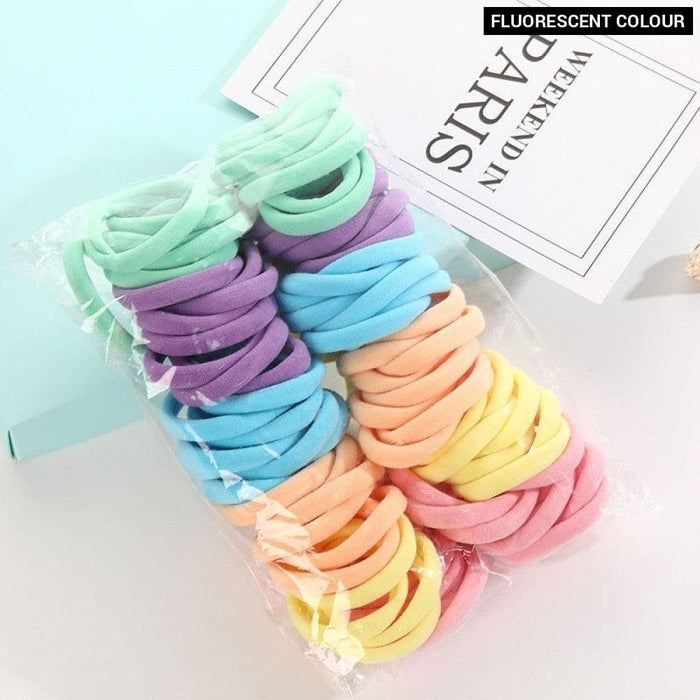High Elasticity Hair Rope 100 Pack Of Multiple Colours