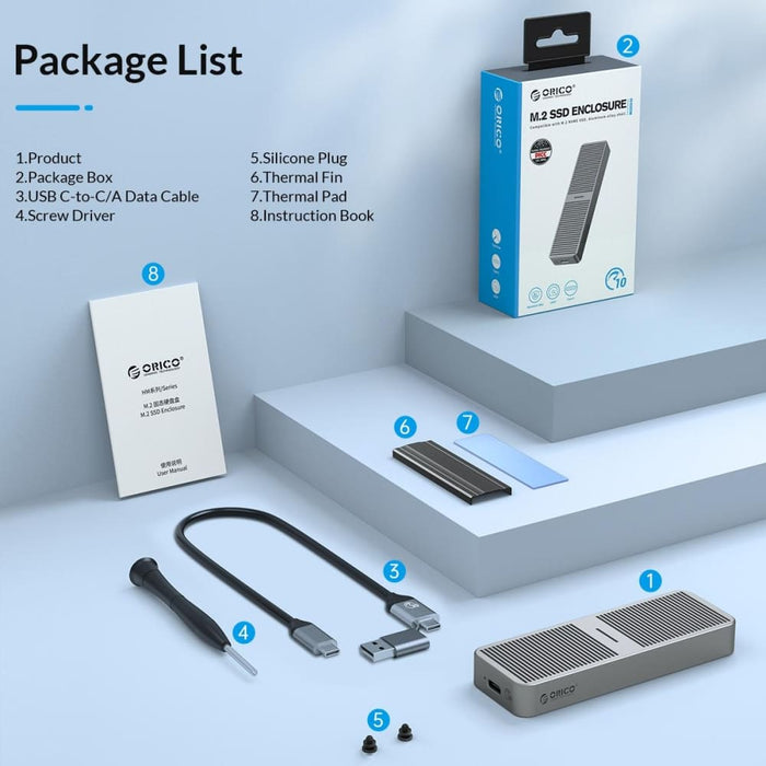 High Speed Usb3.2 M.2 Nvme Ssd Enclosure