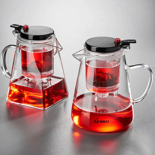 High Temp Glass Teapot with Filter for Tea