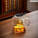 High Temp Glass Teapot With Filter For Tea