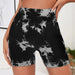 High Waist Tie Dye Fitness Shorts