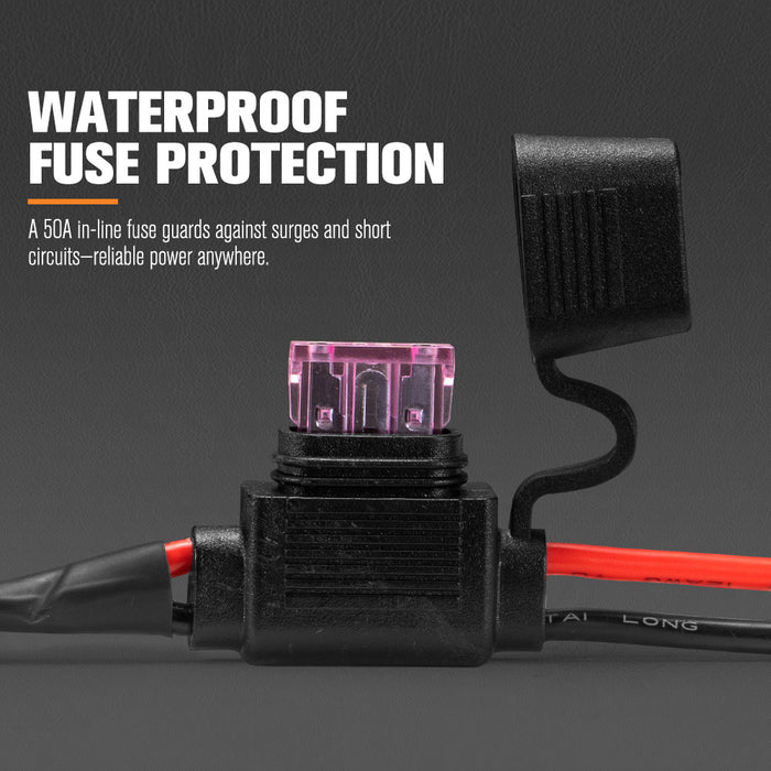 High Beam Wiring Harness With Dt 3-Pin Connectors For Led Pod Light