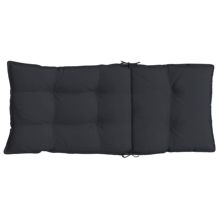Highback Chair Cushions 4 Pcs Black Oxford Fabric Tiilxa