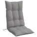 Highback Chair Cushions 4 Pcs Grey Oxford Fabric Tiilbl