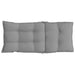 Highback Chair Cushions 4 Pcs Grey Oxford Fabric Tiilbl