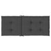 Highback Chair Cushions 4 Pcs Melange Anthracite 120x50x4