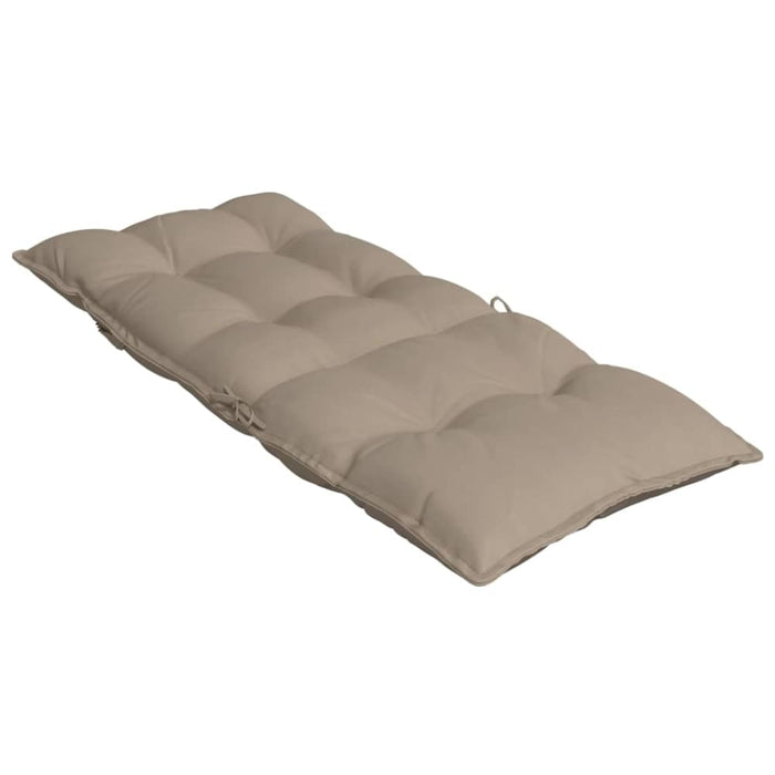 Highback Chair Cushions 4 Pcs Taupe Oxford Fabric Tiilxi