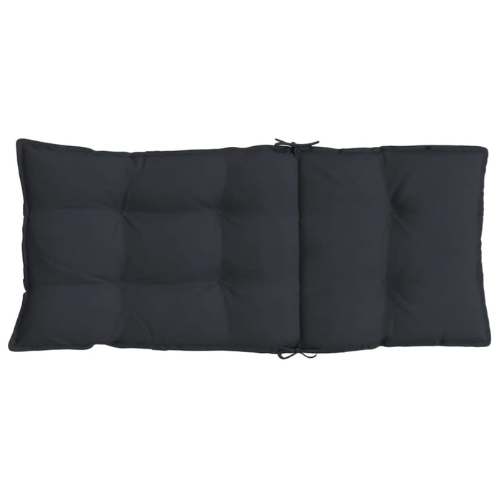 Highback Chair Cushions 6 Pcs Black Oxford Fabric Tiilxp