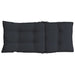 Highback Chair Cushions 6 Pcs Black Oxford Fabric Tiilxp