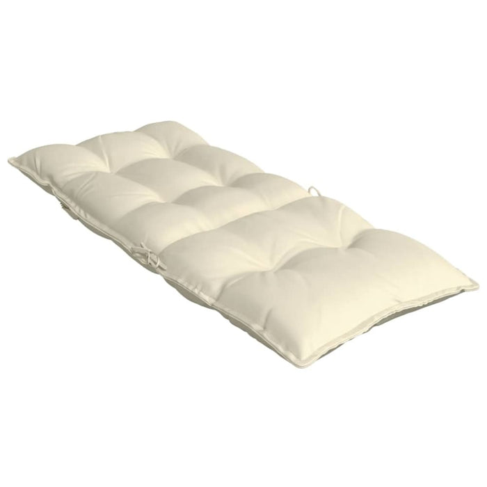 Highback Chair Cushions 6 Pcs Cream Oxford Fabric Tiilob