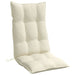 Highback Chair Cushions 6 Pcs Cream Oxford Fabric Tiilob