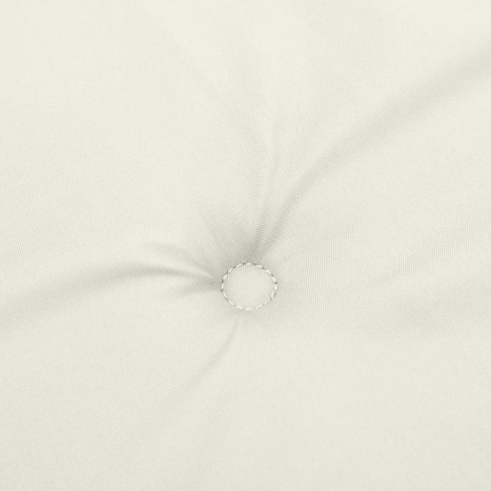 Highback Chair Cushions 6 Pcs Melange Cream 120x50x4 Cm