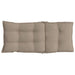 Highback Chair Cushions 6 Pcs Taupe Oxford Fabric Tiilxn