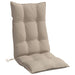 Highback Chair Cushions 6 Pcs Taupe Oxford Fabric Tiilxn