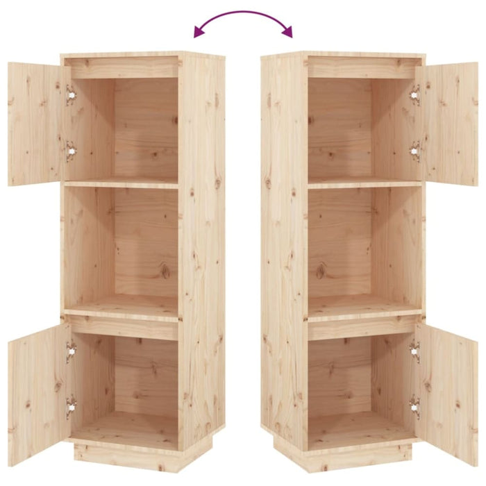 Highboard 38x35x117 Cm Solid Wood Pine Noatpk