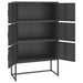 Highboard Anthracite 80x35x135 Cm Steel Ttpnik