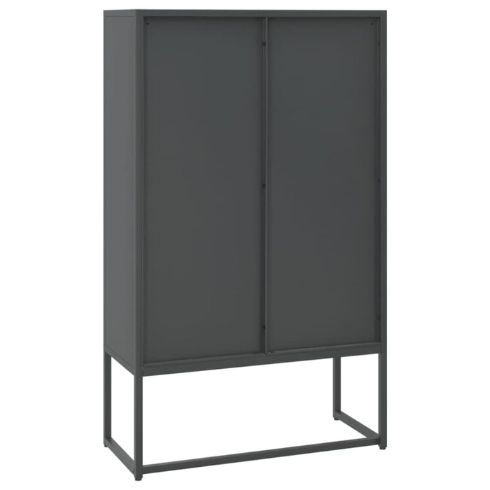 Highboard Anthracite 80x35x135 Cm Steel Ttpnik