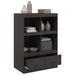 Highboard Black 67x39x95 Cm Steel Naoikk