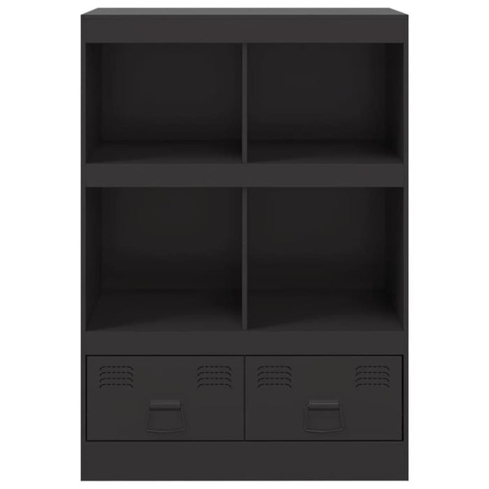 Highboard Black 67x39x95 Cm Steel Naoikk
