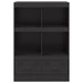 Highboard Black 67x39x95 Cm Steel Naoikk