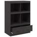 Highboard Black 67x39x95 Cm Steel Naoikk