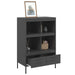 Highboard Black 68x39x101.5 Cm Cold-rolled Steel Natobx