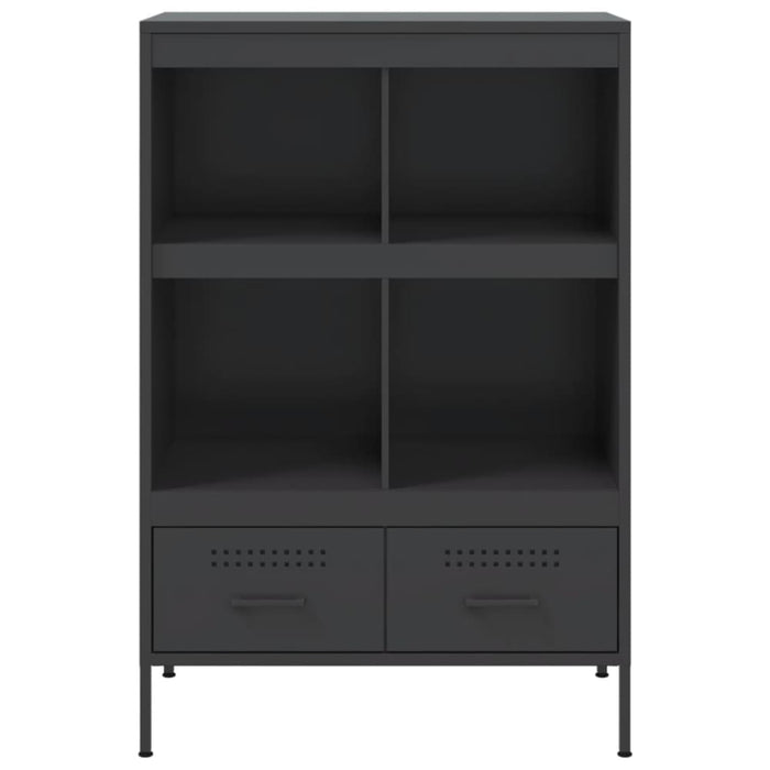 Highboard Black 68x39x101.5 Cm Cold-rolled Steel Natobx