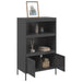 Highboard Black 68x39x113 Cm Steel Naxkib