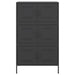 Highboard Black 68x39x113 Cm Steel Naxkpn