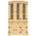 Highboard Corona Honey 112x43x196 Cm Solid Wood Pine Tppbnp