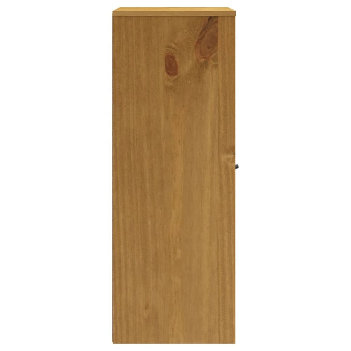 Top for Highboard with Glass Doors Flam Solid Wood Pine