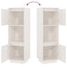 Highboard White 38x35x117 Cm Solid Wood Pine Noatlb