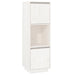 Highboard White 38x35x117 Cm Solid Wood Pine Noatlb