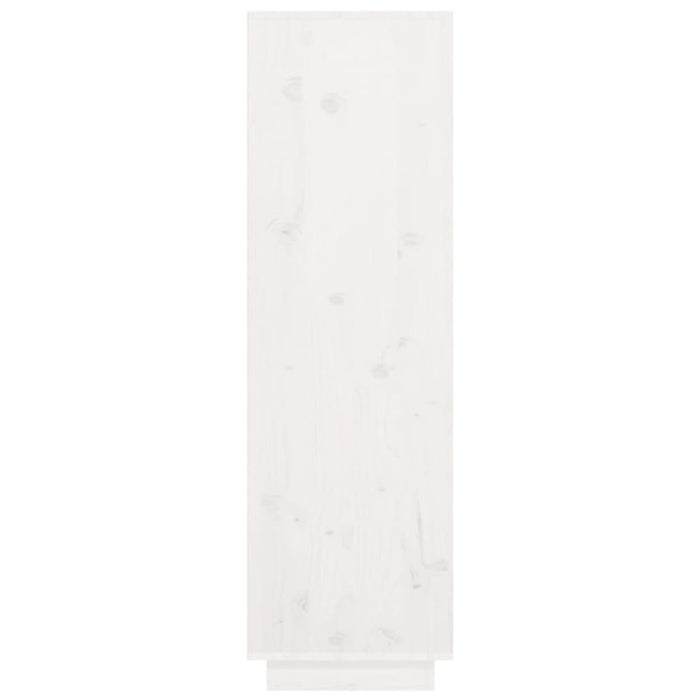 Highboard White 38x35x117 Cm Solid Wood Pine Noatlb