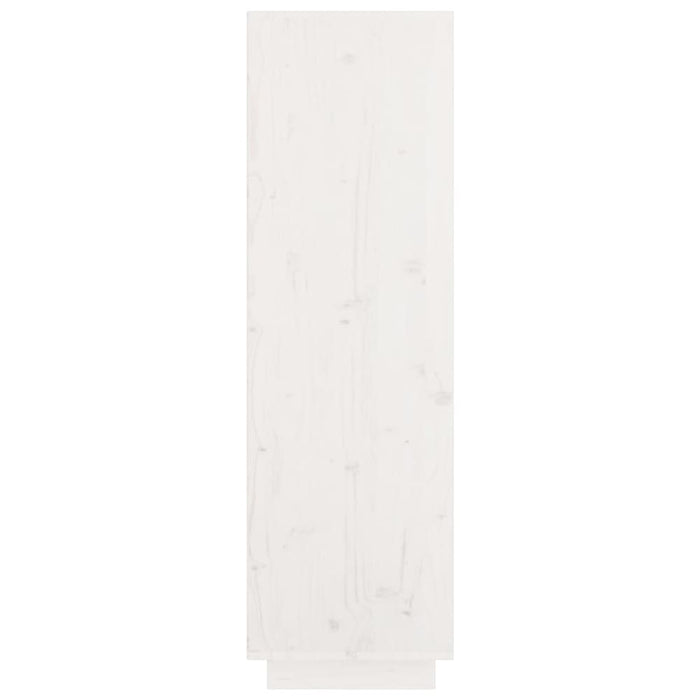 Highboard White 74x35x117 Cm Solid Wood Pine Noatlp