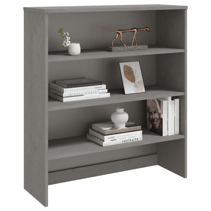 Top for Highboard’hamar’ Light Grey 90x30x100cm Solid Wood