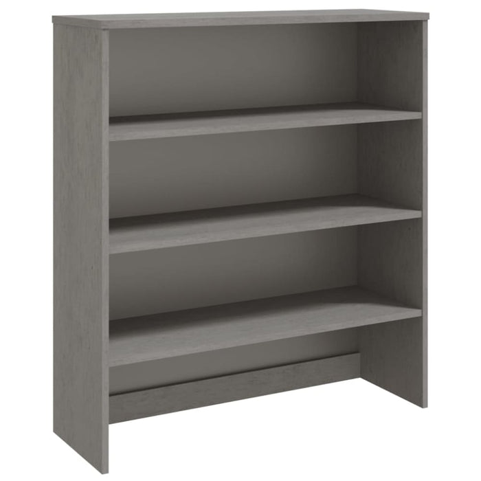 Top for Highboard’hamar’ Light Grey 90x30x100cm Solid Wood