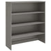 Top for Highboard’hamar’ Light Grey 90x30x100cm Solid Wood