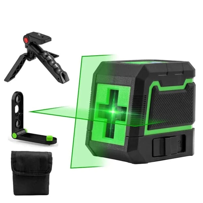 Hilda 2 Line Laser Level Self Leveling Green Beam